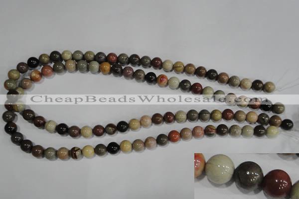 CSE5202 15.5 inches 8mm round sea sediment jasper beads wholesale