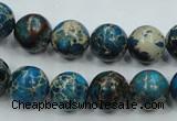 CSE62 15.5 inches 12mm round dyed natural sea sediment jasper beads