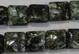 CSH103 15.5 inches 14*14mm square natural seraphinite gemstone beads