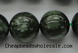 CSH204 15.5 inches 12mm round AA grade natural seraphinite beads