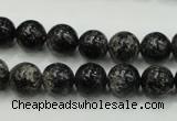 CSI02 15.5 inches 10mm round silver scale stone beads wholesale