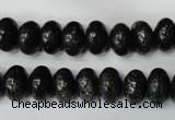 CSI68 15.5 inches 6*10mm rondelle silver scale stone beads wholesale