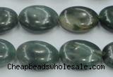 CSJ206 15.5 inches 15*20mm oval serpentine jade gemstone beads