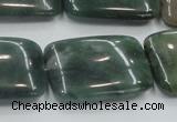 CSJ208 15.5 inches 22*30mm rectangle serpentine jade gemstone beads