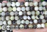 CSJ302 15.5 inches 8mm round serpentine new jade beads wholesale