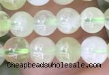 CSJ310 15.5 inches 5mm round serpentine new jade beads