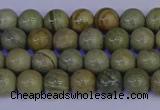 CSL200 15.5 inches 4mm round silver leaf jasper beads wholesale