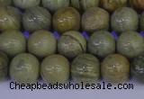 CSL202 15.5 inches 8mm round silver leaf jasper beads wholesale