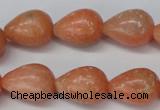 CSM14 15.5 inches 13*18mm teardrop salmon stone beads wholesale