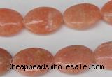 CSM35 15.5 inches 13*18mm oval salmon stone beads wholesale