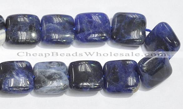 CSO06 15.5 inches 8mm square A grade sodalite beads wholesale