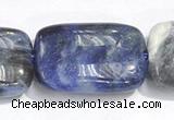 CSO07 A grade 15.5 inches 8*12mm rectangle sodalite beads