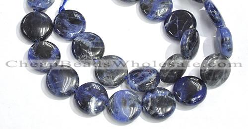 CSO10 15.5 inches A grade 10mm coin sodalite beads wholesale