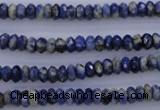 CSO31 15.5 inches 3*6mm faceted rondelle sodalite gemstone beads