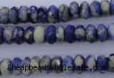 CSO33 15.5 inches 5*10mm faceted rondelle sodalite gemstone beads