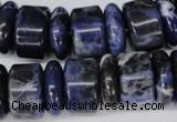 CSO52 15.5 inches 6*18mm & 11*18mm rondelle sodalite gemstone beads