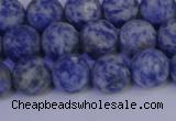 CSO532 15.5 inches 8mm round matte African sodalite beads wholesale