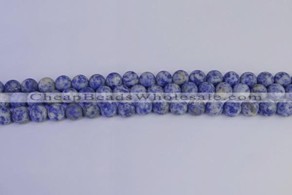 CSO532 15.5 inches 8mm round matte African sodalite beads wholesale