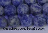 CSO534 15.5 inches 12mm round matte African sodalite beads wholesale