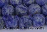 CSO535 15.5 inches 14mm round matte African sodalite beads wholesale