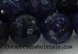 CSO648 15.5 inches 18mm faceted round sodalite gemstone beads