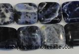 CSO65 15.5 inches 16*16mm square sodalite gemstone beads wholesale