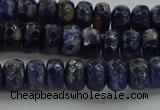 CSO662 15.5 inches 5*8mm faceted rondelle sodalite gemstone beads