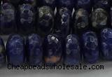 CSO664 15.5 inches 7*12mm faceted rondelle sodalite gemstone beads