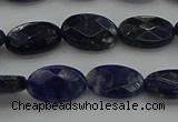 CSO715 15.5 inches 8*12mm faceted oval sodalite gemstone beads