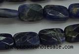 CSO736 15.5 inches 10*14mm faceted rectangle sodalite gemstone beads