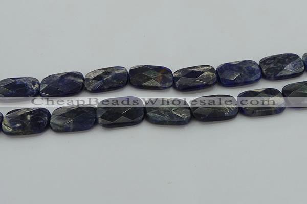 CSO740 15.5 inches 18*25mm faceted rectangle sodalite gemstone beads