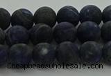 CSO812 15.5 inches 8mm round matte sodalite gemstone beads