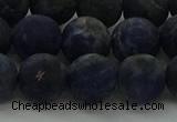 CSO814 15.5 inches 12mm round matte sodalite gemstone beads