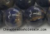 CSO836 15.5 inches 16mm round orange sodalite beads wholesale