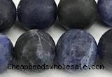 CSO928 15 inches 10mm round matte sodalite beads