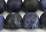 CSO929 15 inches 12mm round matte sodalite beads