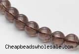 CSQ12 8mm round A grade natural smoky quartz beads Wholesale