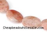 CSS04 13*18mm flat oval natural indian sunstone beads Wholesale