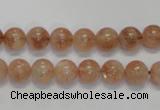 CSS16 15.5 inches 8mm round natural sunstone beads wholesale