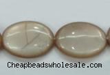 CSS206 15.5 inches 18*25mm oval natural sunstone beads