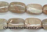 CSS212 15.5 inches 15*20mm rectangle natural sunstone beads