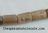 CSS253 15.5 inches 10*16mm column natural sunstone beads