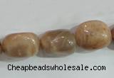 CSS254 15.5 inches 16*18mm nuggets natural sunstone beads