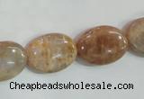 CSS261 15.5 inches 15*20mm oval natural sunstone beads