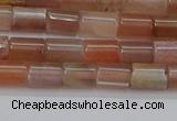 CSS266 15.5 inches 5*8mm tube sunstone beads wholesale