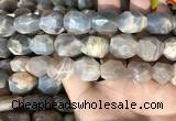 CSS406 15.5 inches 12*16mm - 15*20mm faceted nuggets sunstone beads