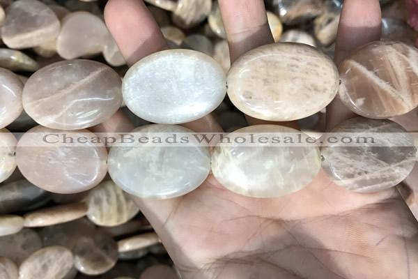 CSS418 15.5 inches 25*35mm oval sunstone beads wholesale