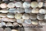 CSS445 15.5 inches 13*18mm - 16*20mm faceted freeform sunstone beads