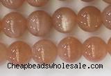 CSS704 15.5 inches 6mm round natural golden sunstone beads