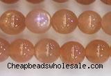 CSS708 15.5 inches 4mm round natural golden sunstone beads